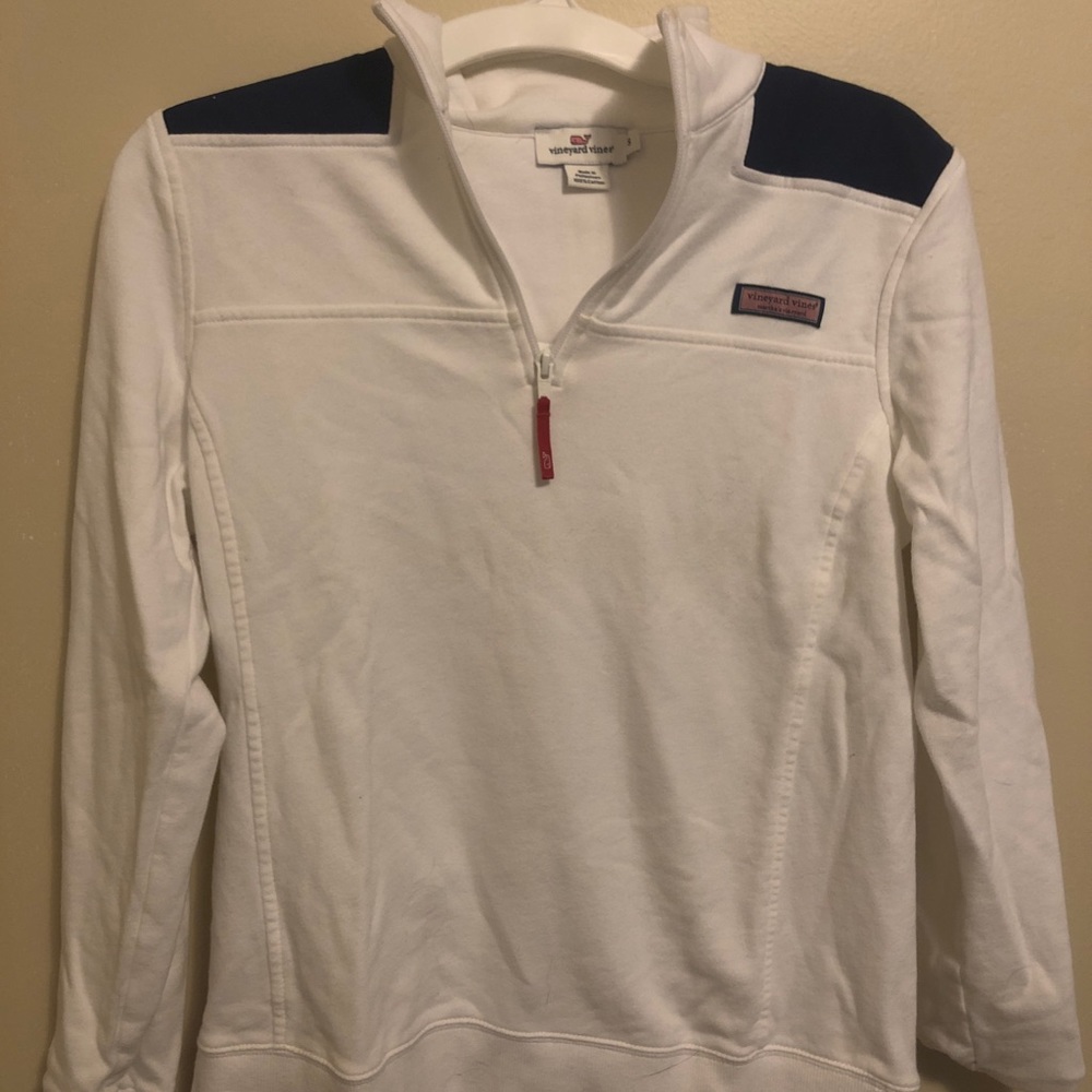 Vineyard Vines 3/4 Length American Flag Pullover